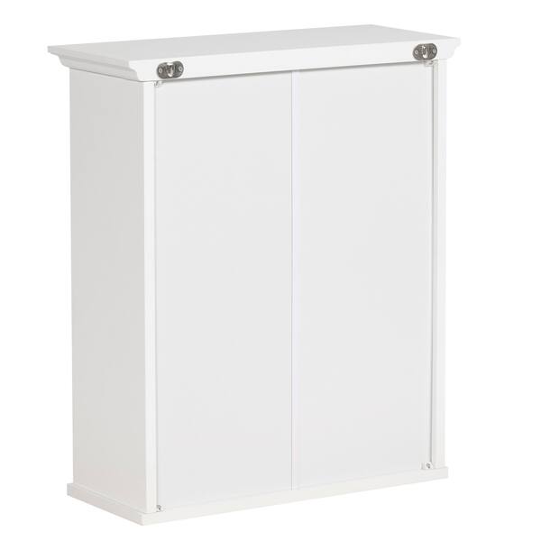 Shop Delaney Wall Cabinet With 2 Doors White Free Shipping