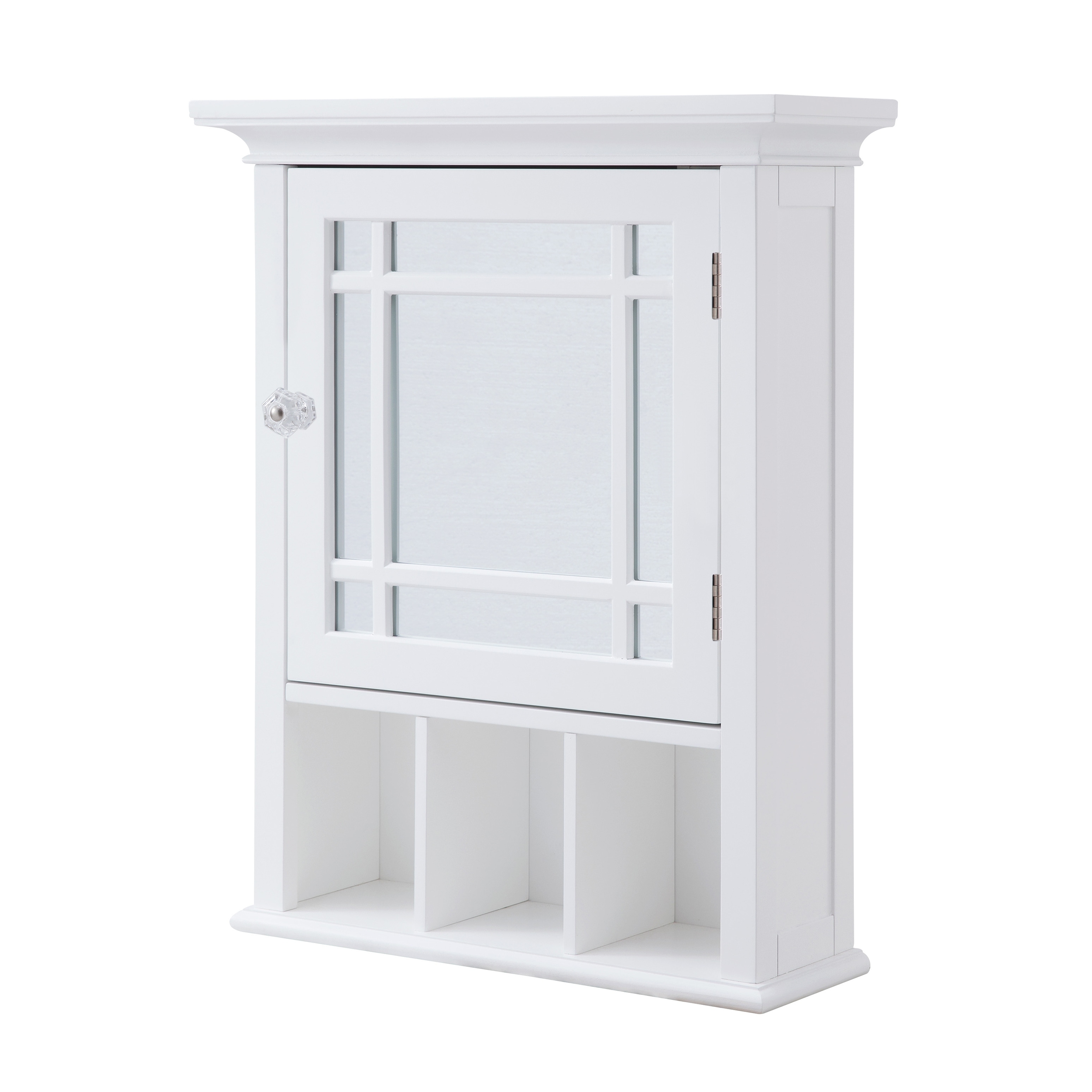 Shop Andis Medicine Cabinet With Mirrored Door And 3 Cubbies