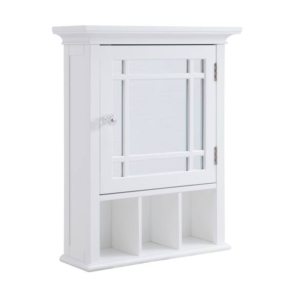 Shop Andis Medicine Cabinet With Mirrored Door And 3 Cubbies