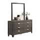 Option Dresser + Mirror - Gray