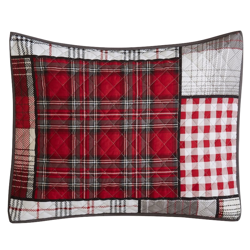 Carbon Loft Allain 3-Piece Reversible Patchwork Plaid Quilt Set