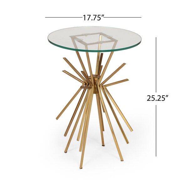 sunburst side table