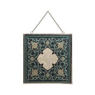 Eldi Oriental Handcrafted Tempered Glass Wall Accessory by Christopher Knight Home - 0.25" D x 12.00" W x 12.00" H