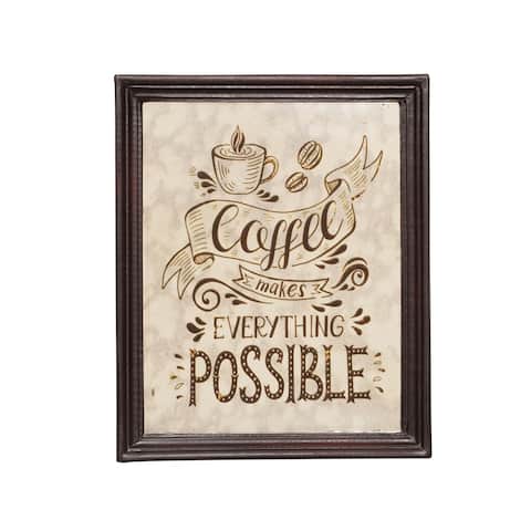 Ethel Inspirational Coffee Wall Art by Christopher Knight Home
