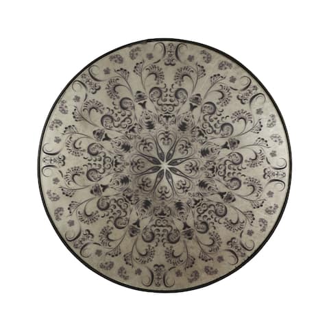Gravelle Antique Handcrafted Round Mandala Mirror by Christopher Knight Home - 30.50" W x 1.00" D x 30.50" H