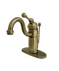 Shop Victorian Centerset Vintage Brass Bathroom Faucet Overstock