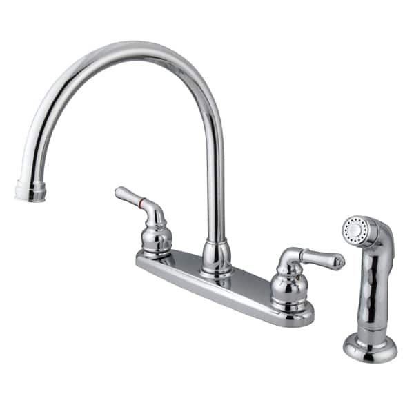 Kingston Brass Dual Handle Chrome Kitchen Faucet