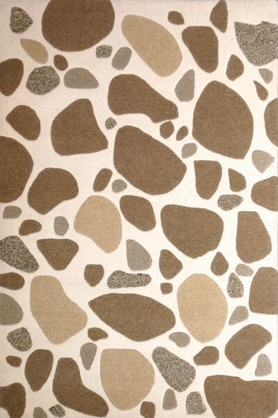 Hand tufted Stone Walk Wool Rug (4 X 6) (BrownPattern GeometricMeasures 0.5 inch thickTip We recommend the use of a non skid pad to keep the rug in place on smooth surfaces.All rug sizes are approximate. Due to the difference of monitor colors, some rug