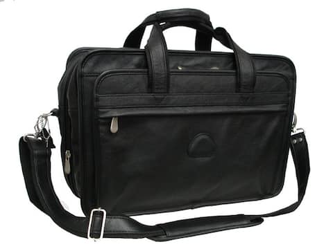 Amerileather Practical Expandable Leather Laptop Briefcase