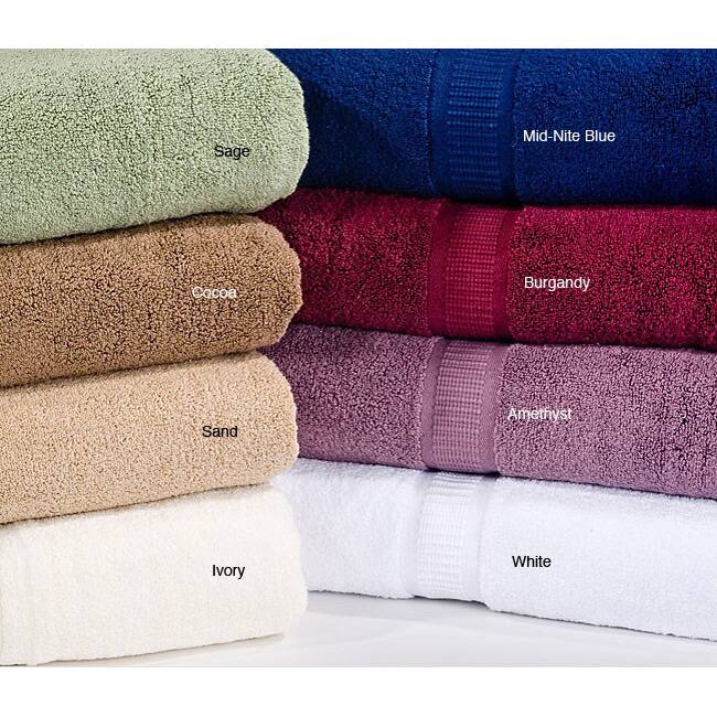 Calcot Supima Zero Twist Fold-Over Edging Cotton 6-piece Towel Set