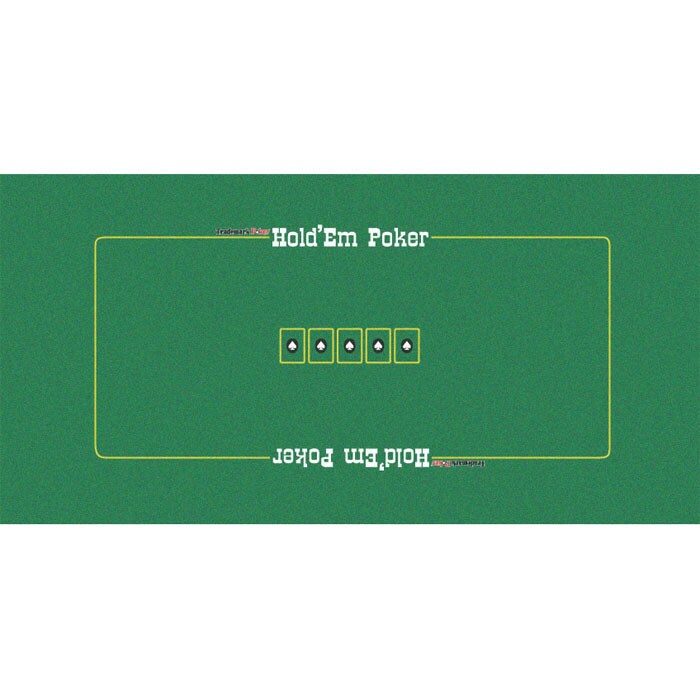 Green Texas Hold Em Poker Felt Layout