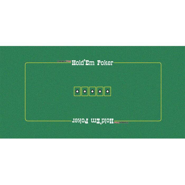 Green Texas Hold 'Em Poker Felt Layout