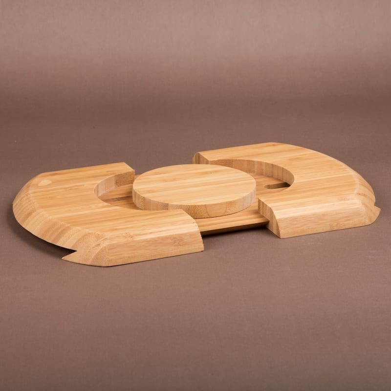 Creative Home's 12'' x 7 5/8" x 9/10" Bamboo Expandable Trivet