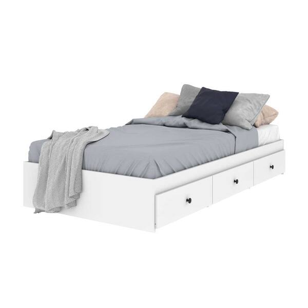 Copper Grove Harda White Platform Storage Bed On Copper Grove Harda White Platform