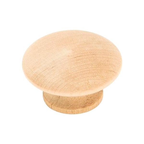 Amerock Allison Value Collection 1-1/2in Dia. Knob 0.875in Unfinished 10 pk