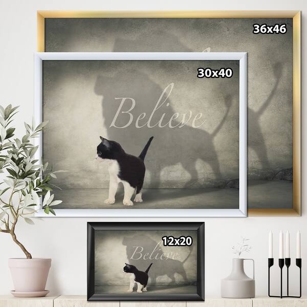 Shop Designart Believe Shadow I Cottage Framed Art Print