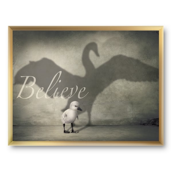 Shop Designart Believe Shadow Iv Cottage Framed Art Print On