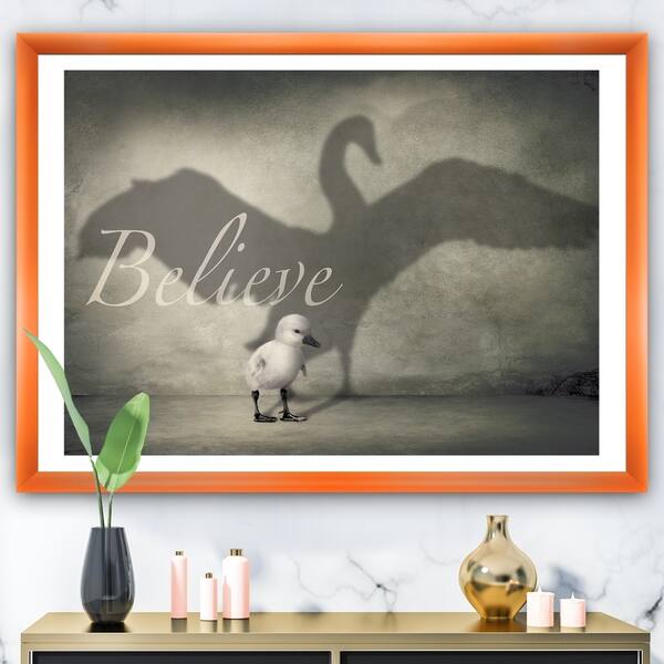 Shop Designart Believe Shadow Iv Cottage Framed Art Print On