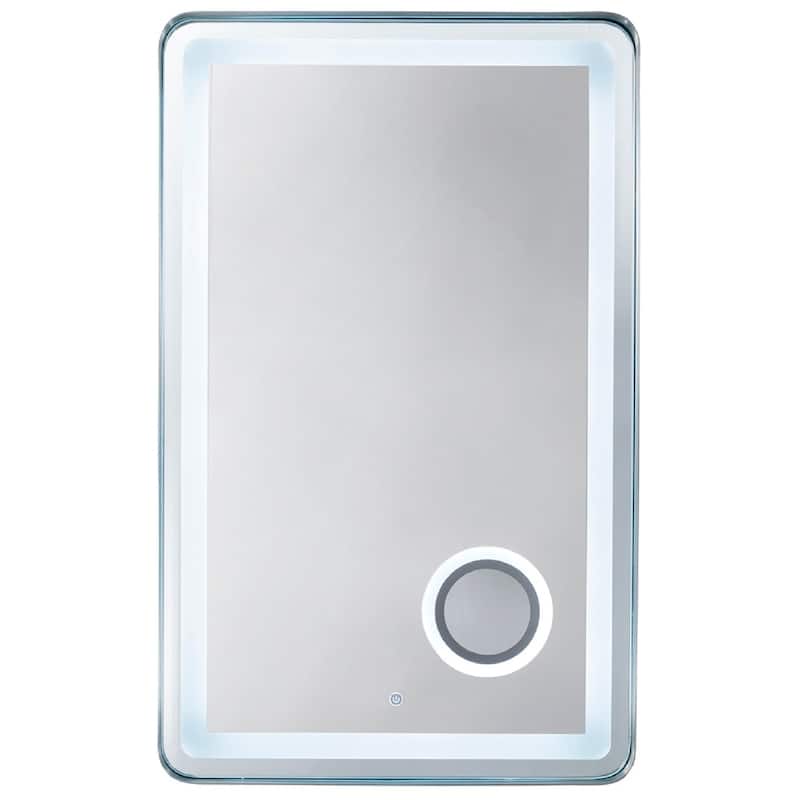 Essential 28" Mirror, Brushed Nickel - 28.50-in W x 2.50-in D x 45.50-in H