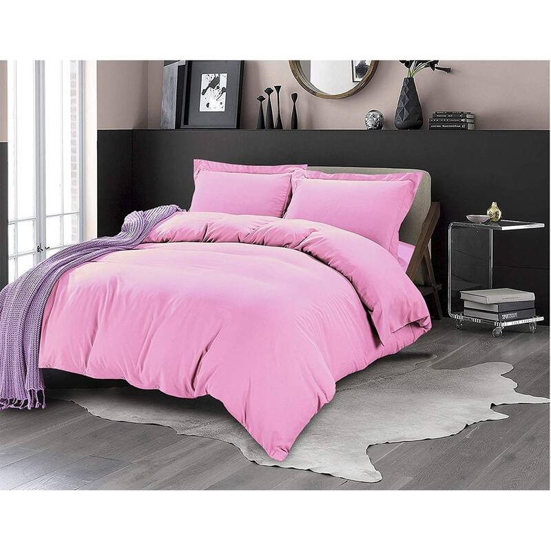 Porch & Den Sedona Solid Color 3-Piece Duvet Cover Set with Button Closure