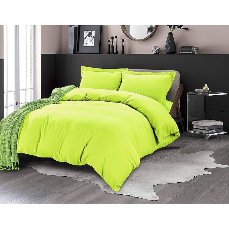Porch & Den Sedona Solid Color 3-Piece Duvet Cover Set with Button Closure