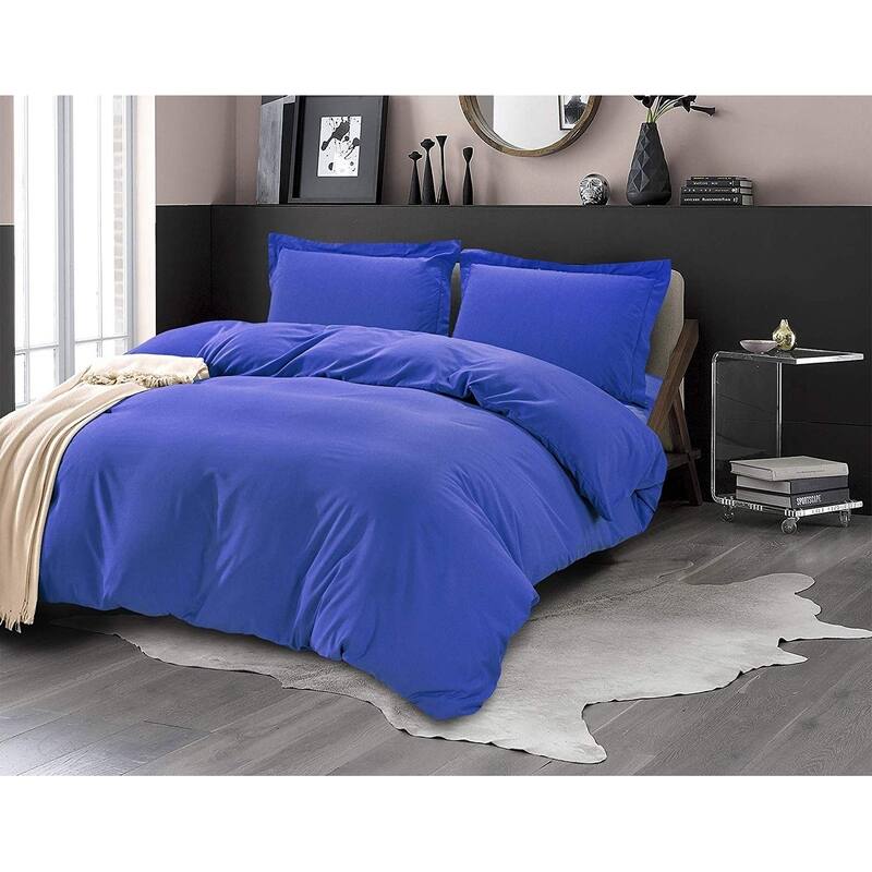 Porch & Den Sedona Solid Color 3-Piece Duvet Cover Set with Button Closure