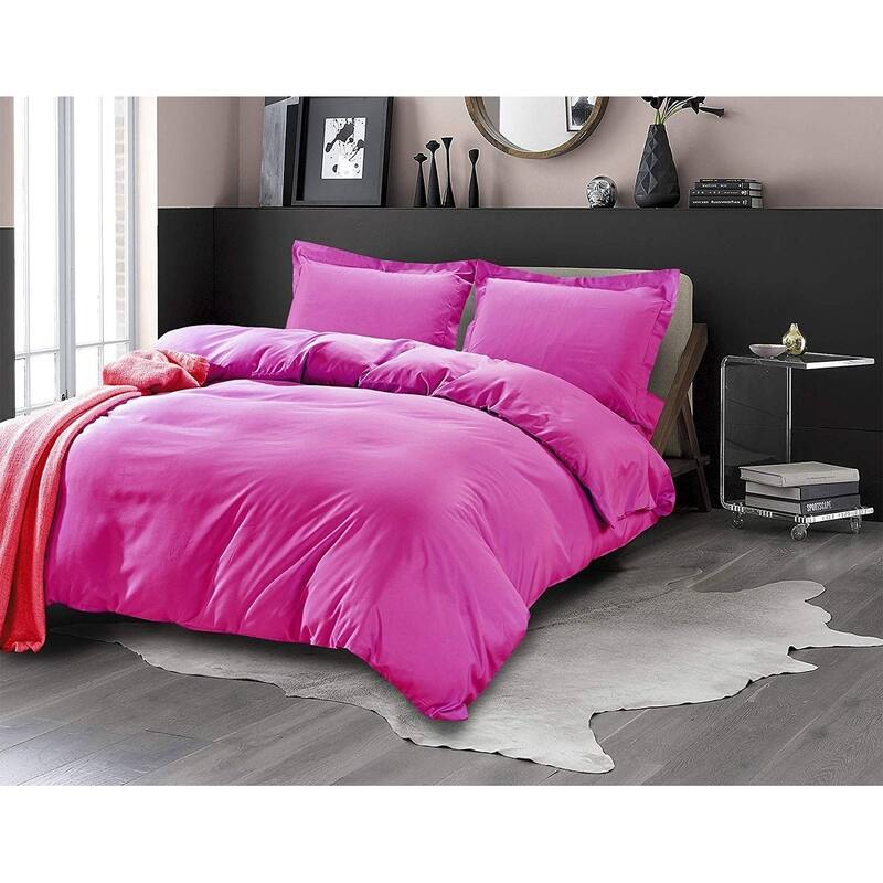 Porch & Den Sedona Solid Color 3-Piece Duvet Cover Set with Button Closure