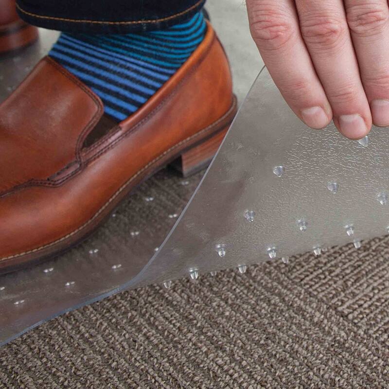 Transparent PVC Eco-friendly Material Soft Rubber Office Chair Mat Pads by Direct Wicker