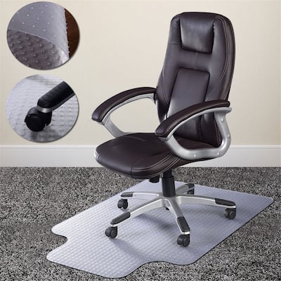 Transparent PVC Eco-friendly Material Soft Rubber Office Chair Mat Pads by Direct Wicker