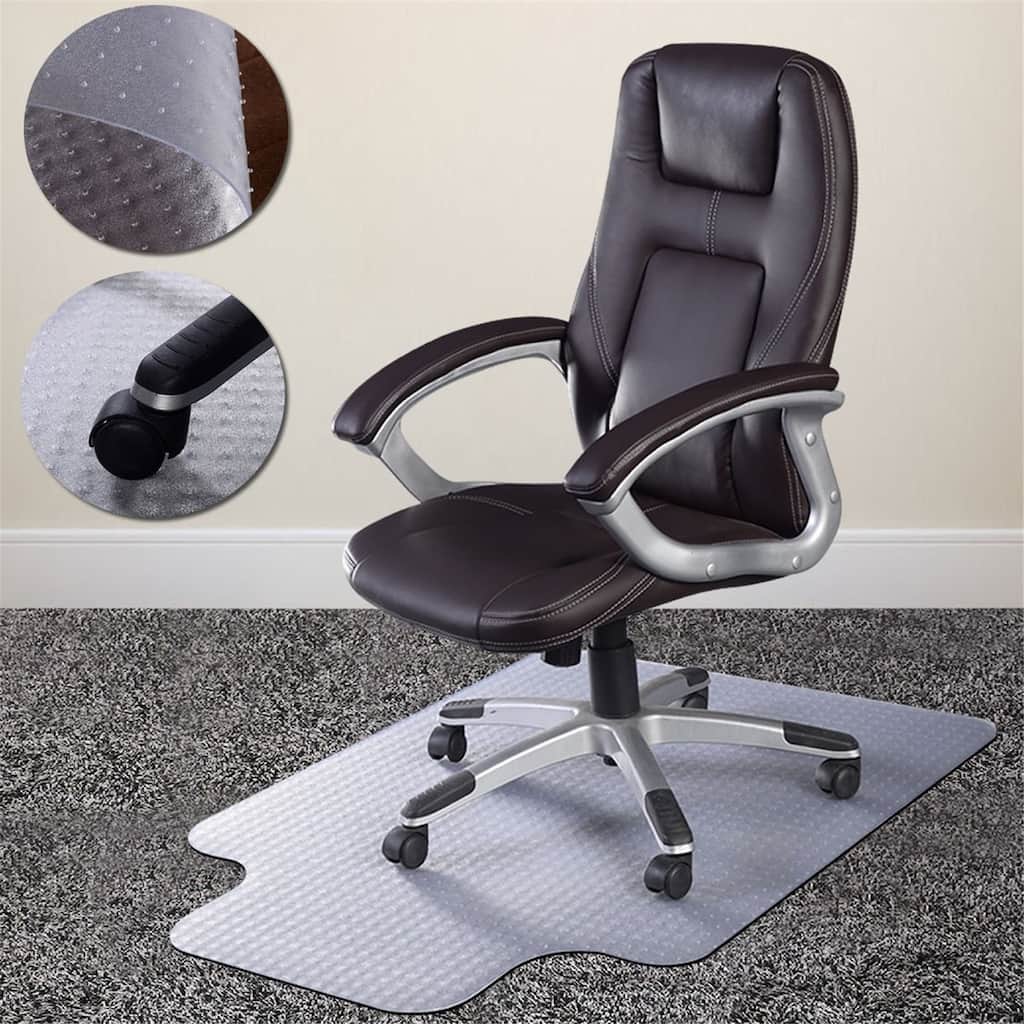 Transparent PVC Eco-friendly Material Soft Rubber Office Chair Mat Pads by Direct Wicker