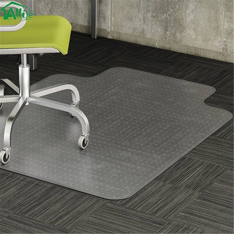Transparent PVC Eco-friendly Material Soft Rubber Office Chair Mat Pads by Direct Wicker