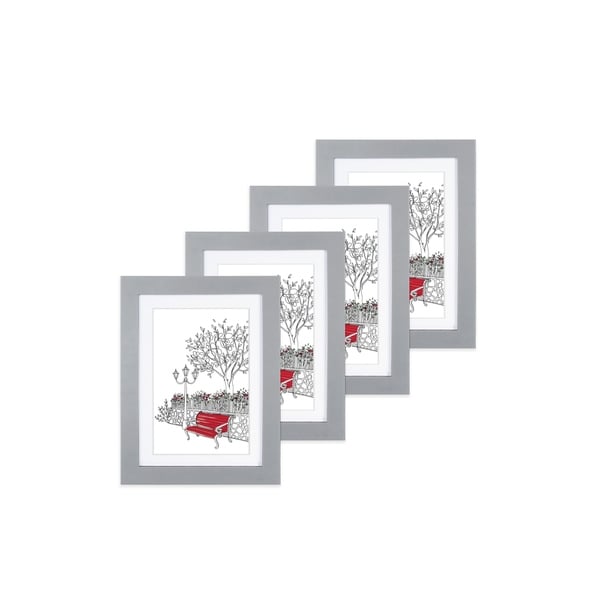 Parkwood Gray 5"x 7" Frame - Set of 4