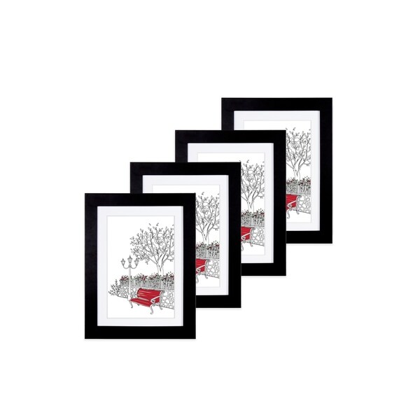 Parkwood Black 5"x 7" Frame - Set of 4