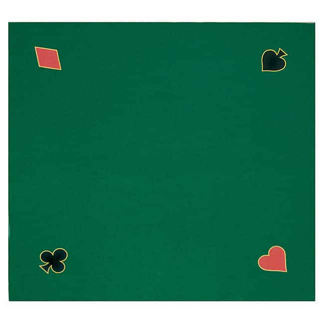 Green Felt Texas Hold 'Em Poker Game Layout