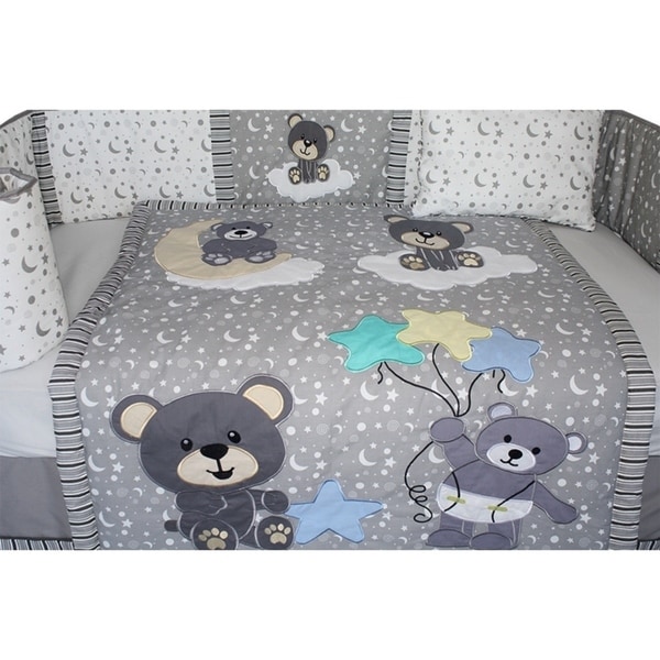 teddy bear crib set