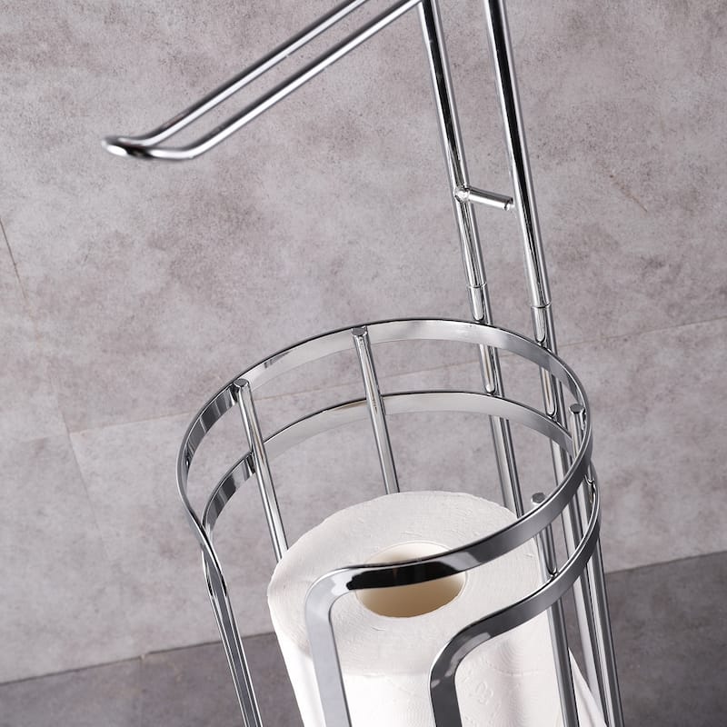 EVIVA Toilet Paper Holder with Phone Shelf - N/A - N/A