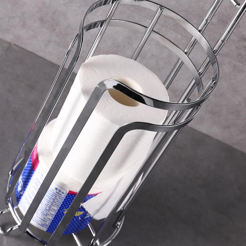 EVIVA Toilet Paper Holder with Phone Shelf - N/A - N/A