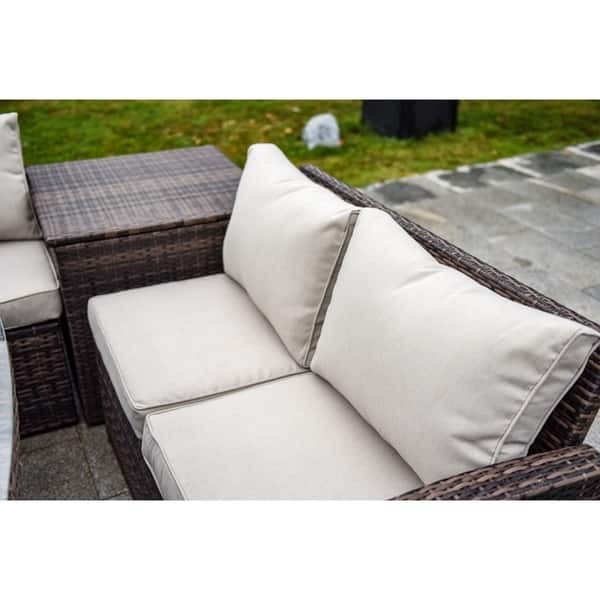 Moda 7 Piece Outdoor Sofa Set Wicker Patio Sectional Outdoor Sofa Set Wicker Patio Sectional