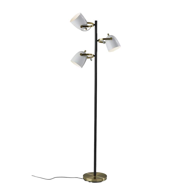 Adesso Antique Brass Casey Tree Lamp