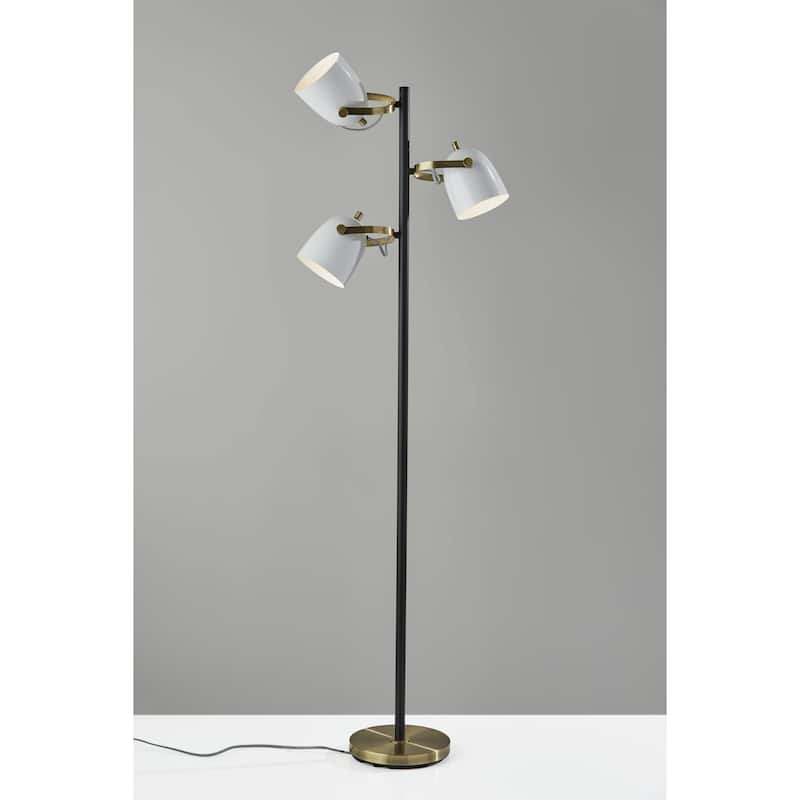 Adesso Antique Brass Casey Tree Lamp