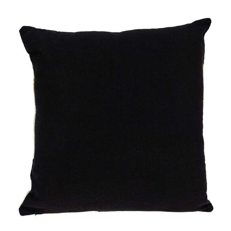 Parkland Collection Helix Contemporary White Pillow Cover With Poly Insert