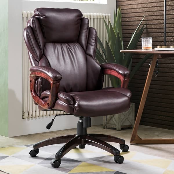 Shop Ovios Executive Office Chair High Back Desk Chair Leather