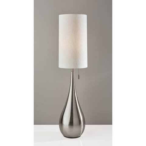 Adesso Brushed Steel Christina Table Lamp