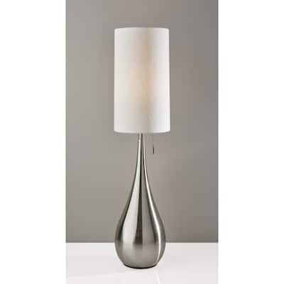Adesso Brushed Steel Christina Table Lamp