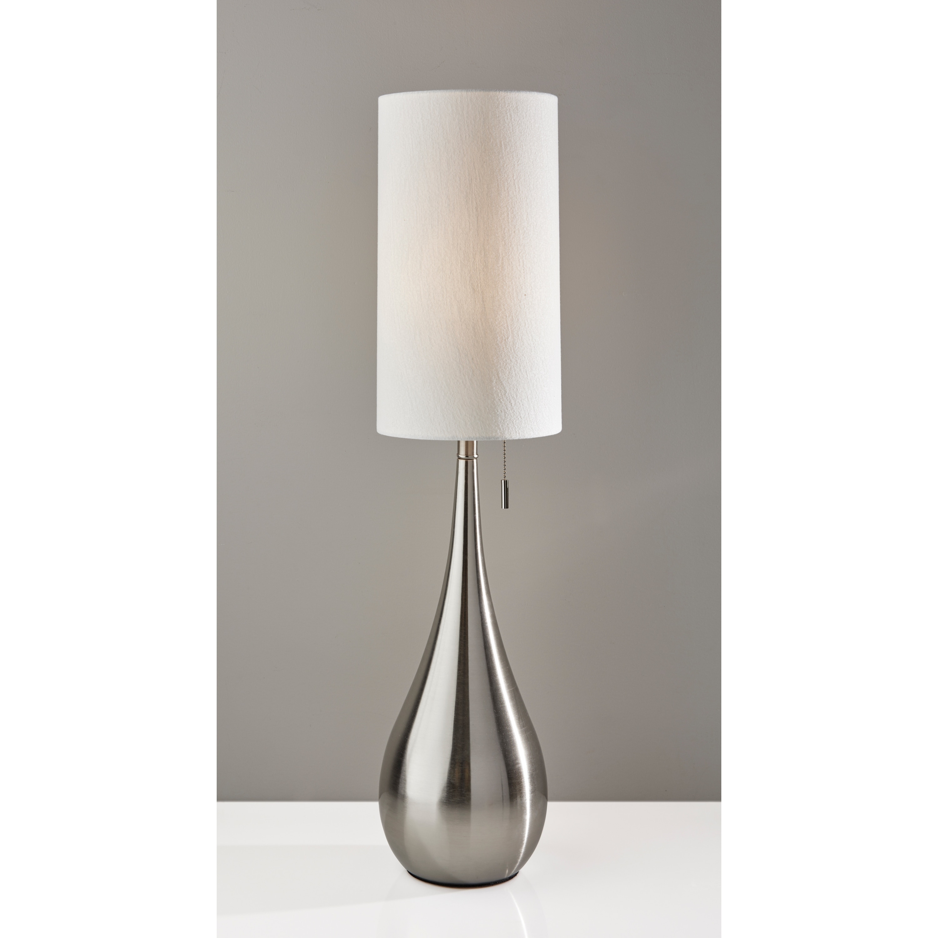 Adesso Brushed Steel Christina Table Lamp