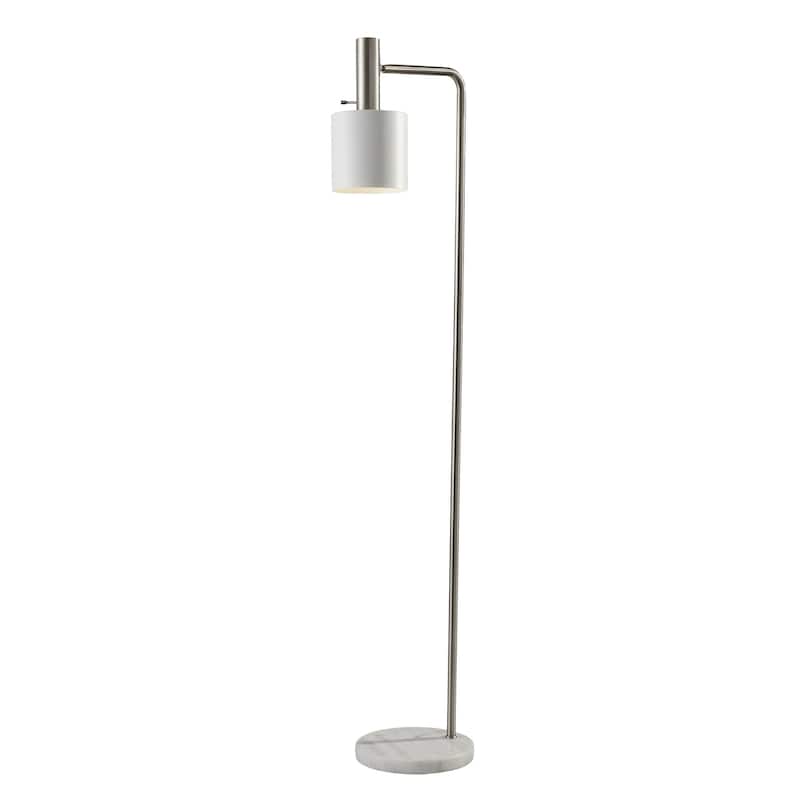 Adesso Emmett Floor Lamp - Brushed Steel