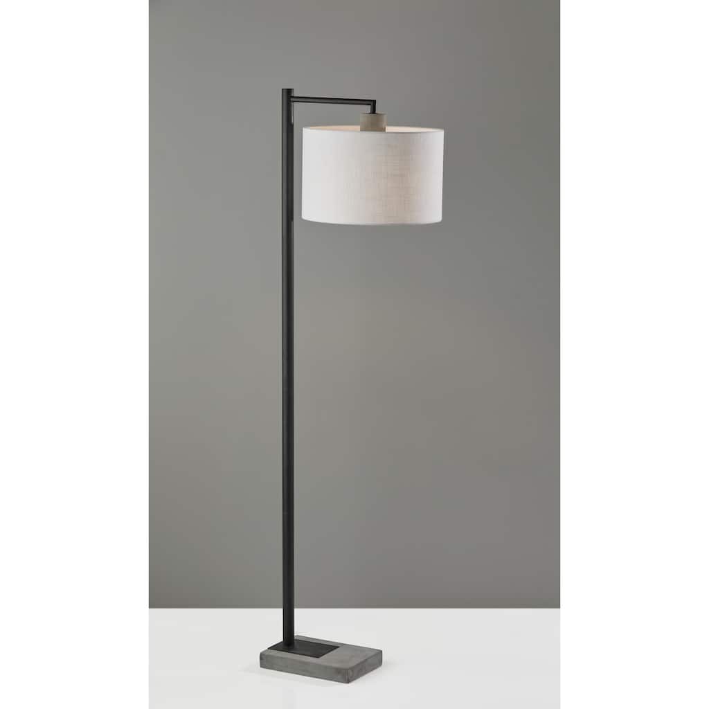 Carson Carrington Ylingebol Black & Walnut Floor Lamp