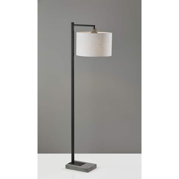 slide 2 of 3, Carson Carrington Ylingebol Black & Walnut Floor Lamp