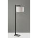 preview thumbnail 1 of 1, Carson Carrington Ylingebol Black & Walnut Floor Lamp