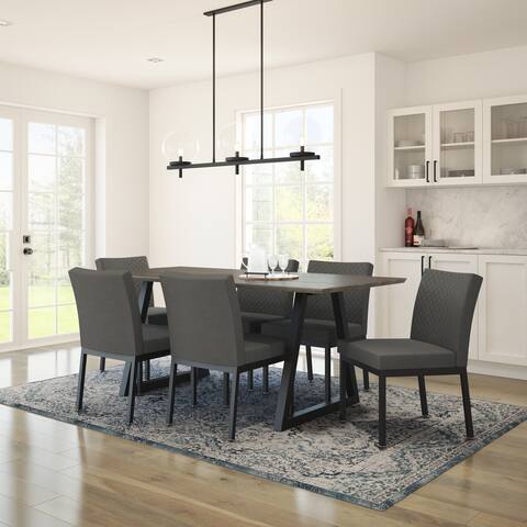 Amisco Torino Table and Perry Ann Chairs 7-piece Dining Set